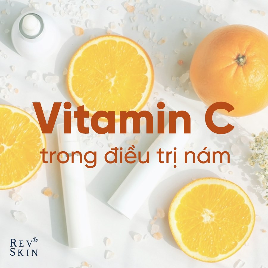 Vitamin C là chất có khả năng ức chết enzyme Tyrosinase ngăn ngừa hình thành nám